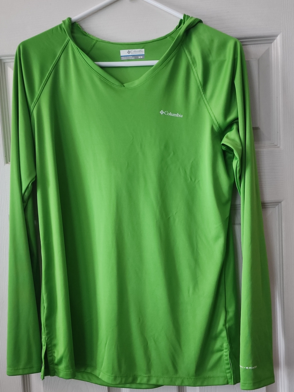 Columbia Bright Green Hooded Dport Top